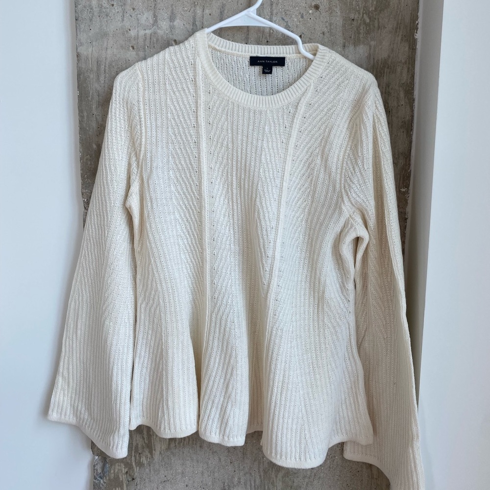Ann Taylor Bell Sleeve Sweater